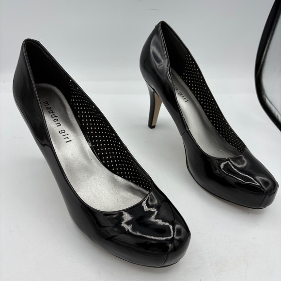 Madden Girl Shoes Womens Size 8 Black Getta Pumps High Heels Classic Party Work - Picture 1 of 9